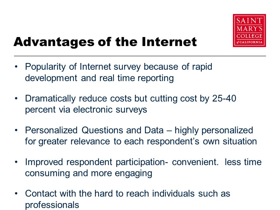 Benefits of internet research